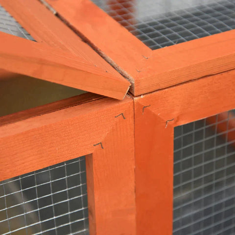 Rootz Tierstall – Kleintierstall – Kleintiergehege – zu öffnen – 180 L x 90 B x 48 H cm