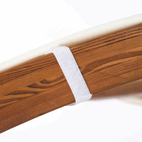 Rootz Hammock With Stand - Hammock - Hammock With Frame - Modern Design - Solid Wood - Cream White/Teak - 322 x 160 x 173 cm