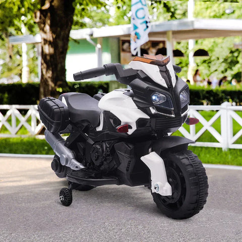 Rootz Children's Motorcycle - Children's Electric Vehicle - Electric Motorcycle - Black/White