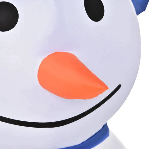 Rootz Christmas Snowman - Inflatable Snowman with 2 LED Rotating Lights - Christmas Decoration - Indoor - Outdoor - Garden Lawn Decoration - White/Blue - 120 x 80 x 180cm