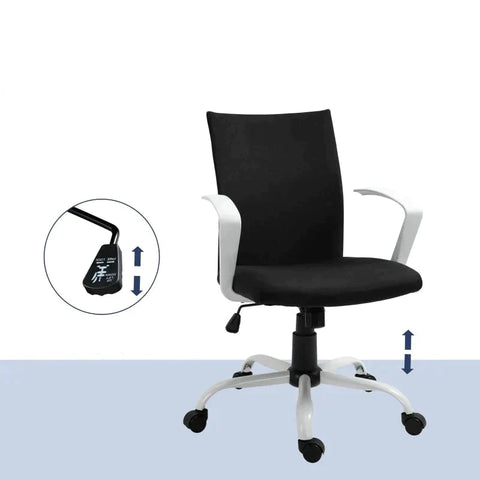 Rootz Bürostuhl – Schreibtischstuhl – Computerstuhl – Heimbürostuhl – Schwarz – 61 x 61 x 89–99 cm