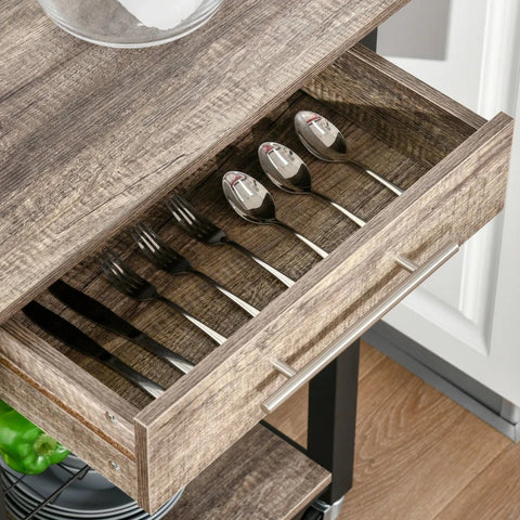 Rootz Kitchen Trolley - Kitchen Cart - Rollable Kitchen Trolley