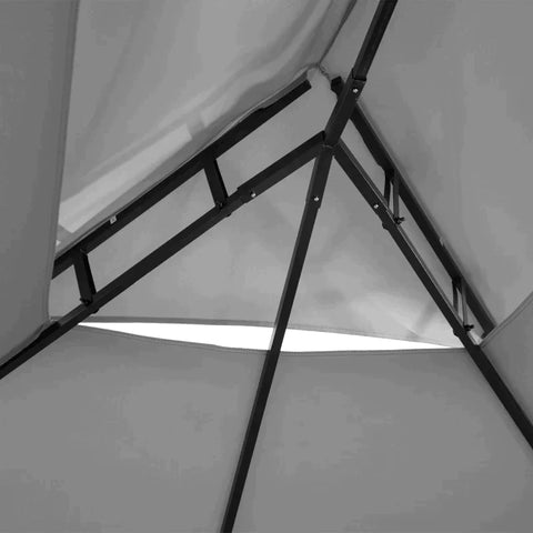 Rootz Gazebo - Double Canopy Gazebo - Luxurious Pavilion - Dark Grey - 3 x 4 x 2.65m