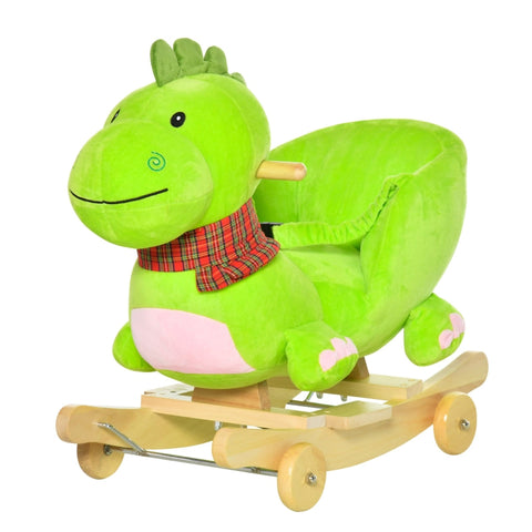 Rootz Rocking Dragon - Rocking Animal - Rocking Toy - Green - 60 X 32 X 52 Cm