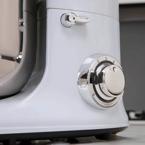 Rootz Electric Hand Mixer Set - Stand Mixer - Electric Mixer - 6-level Adjustable Speed - ABS - White - 37 cm x 23 cm x 37 cm