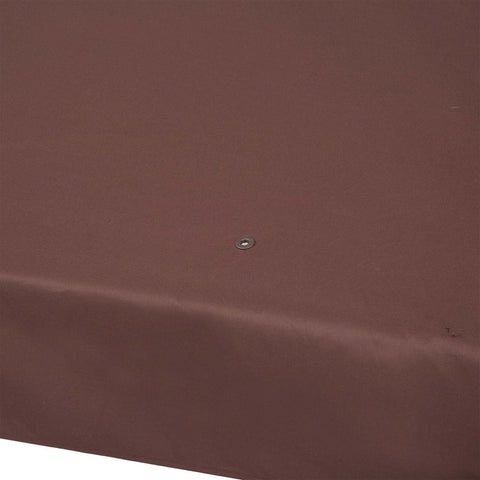 Rootz Pavillon-Überdachung – Ersatzdach – Pavillon-Abdeckung – Sonnenschutz – Polyester – Kaffee – 2,93 x 2,93 m