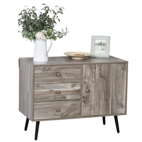 Rootz Chest Of Drawers - Cabinet - Sideboard Dresser Side Cabinet - Bookcase Standing Cabinet - 3 Drawers - Wood - 102 x 50 x 76.5 cm