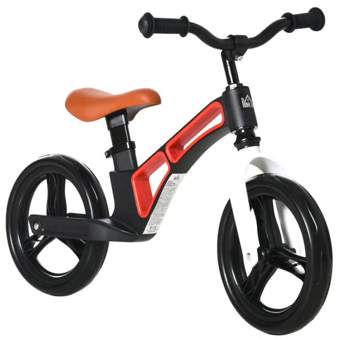 Rootz Bike - Balance Bike - Children's Balance Bike - Small Children's Bike - Adjustable Seat And Handle With Pedal - White/Black - 86 x 41 x 49-56 cm