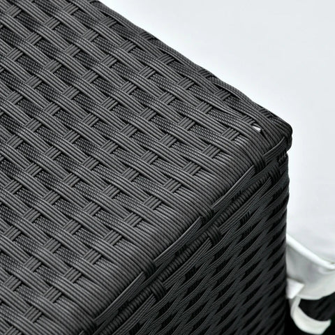 Rootz Lounge Chairs – Sonnenliege – Liege Teetisch – Liege – Gartenliege – Weiß – 195 x 60 x 86 cm