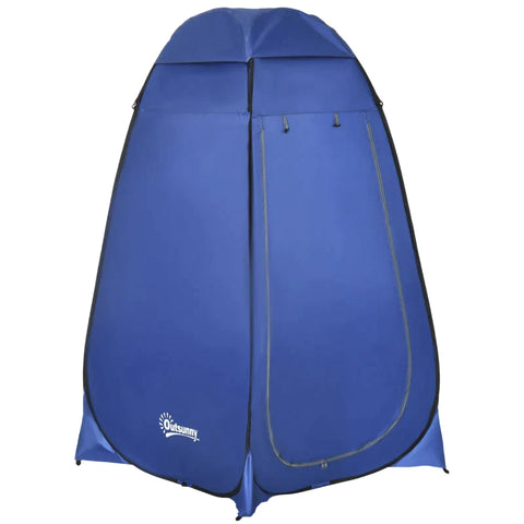 Rootz Shower Tent - Pop-up Toilet Tent - Mobile Tent - Camping Tent - Camping Shower Tent - With Inner Pocket - Waterproof - Polyester - Dark Blue - 120 x 120 x 190 cm