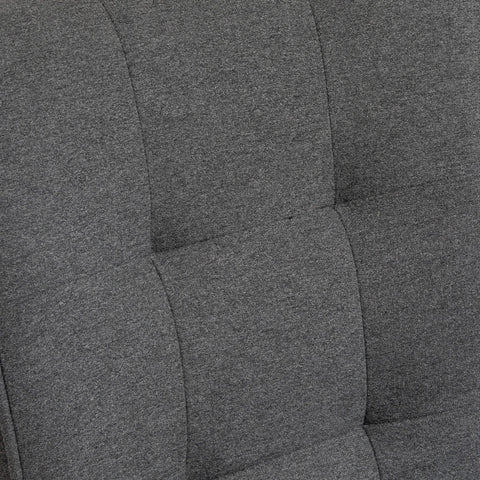 Rootz Eetkamerstoel - Set van 2 Eetkamerstoelen - Eetkamerstoel - Woonkamerstoel - Keukenstoelen - Gestoffeerde stoel - Retro Design Eetkamerstoel - Met Rugleuning - Grijs - 45 x 61,5 x 94 cm