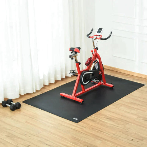 Rootz Mat - Floor Protection Mat - Sports Mat For Fitness - Equipment Protective Mat - Black - 180 cm x 90 cm x 0.6 cm