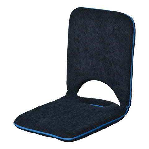 Rootz Seat Cushion - Floor Seat - Stadium Cushion - Floor Armchair - Backrest Foldable - Blue