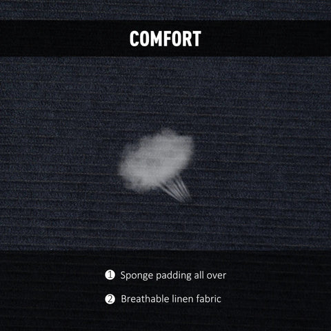 Rootz Seat Cushion - Floor Seat - Stadium Cushion - Floor Armchair - Backrest Foldable - Blue