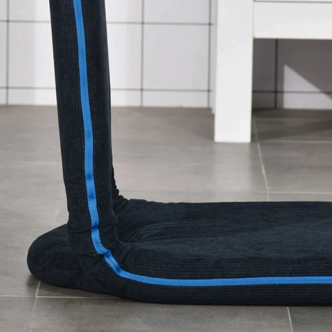 Rootz Seat Cushion - Floor Seat - Stadium Cushion - Floor Armchair - Backrest Foldable - Blue