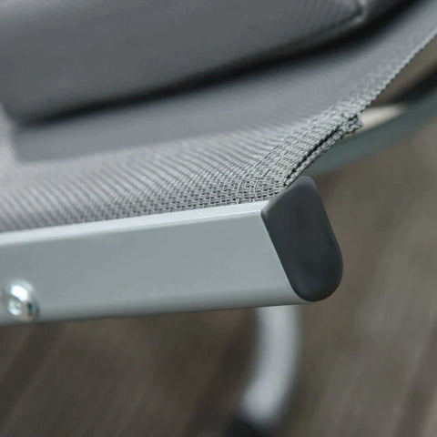 Rootz Gartenliege – Sonnenliege – Relaxliege – mit Kissen – Aluminium/Textlinie/Schaum – Dunkelgrau – 160 x 60 x 65 cm