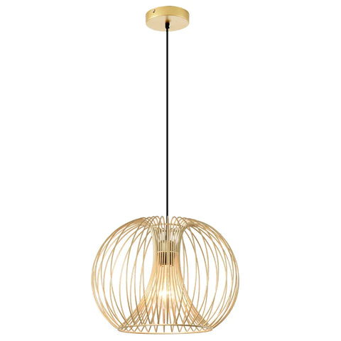 Rootz Hanging Lamp - Gold Modern Ceiling Lamp - Ceiling Spotlight - Kitchen - Bar - Living Room - Bedroom - Ø37 x 150H cm