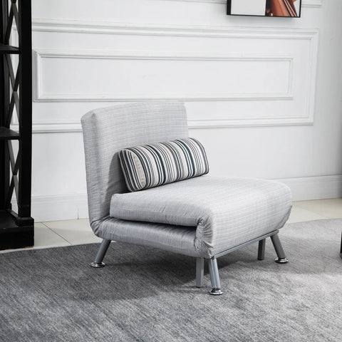 Rootz Adjustable Sofa - Folding Bed - Guest Bed - Sofa Bed - Folding Mattress - Gray - 75 X 70 X 75 Cm