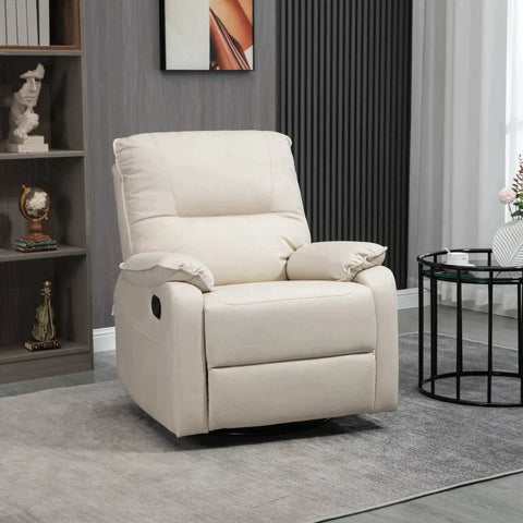 Rootz Relaxation Chair - 360° Rotatable Seat - Up To 135° Tilt - Microfibre - Light Grey - 82 cm x 95 cm x 98 cm