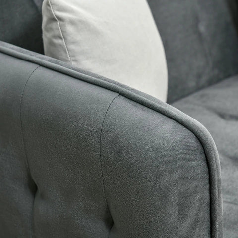 Rootz Slaapbank - Slaapbank Met Uitschuifbare Bijzettafel - Donkergrijs - 183 x 87 x 75 cm