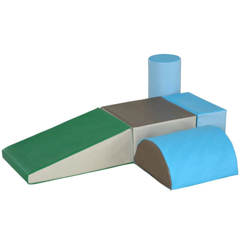 Rootz Building Block Set - Foam Building Blocks - Building Toys - Foam Blocks - Blue/Green