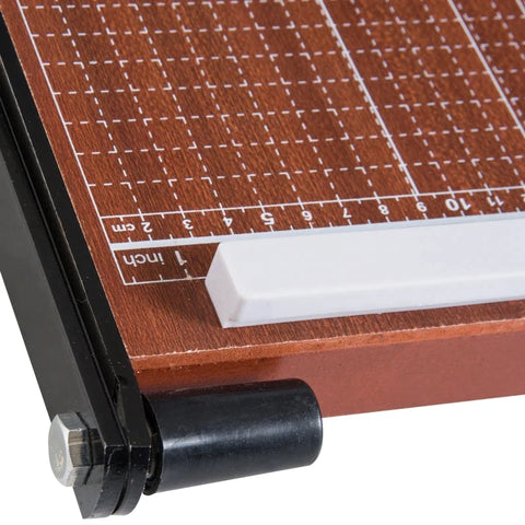 Rootz Paper Cutting Machine - A4 Paper Cutting Machine - Paper Cutter - Paper Cutting Tool - Professional Paper Cutter - Desktop Paper Cutting Tool - Home And Office Paper Cutter - Brown - 48 x 26.5 x 5cm