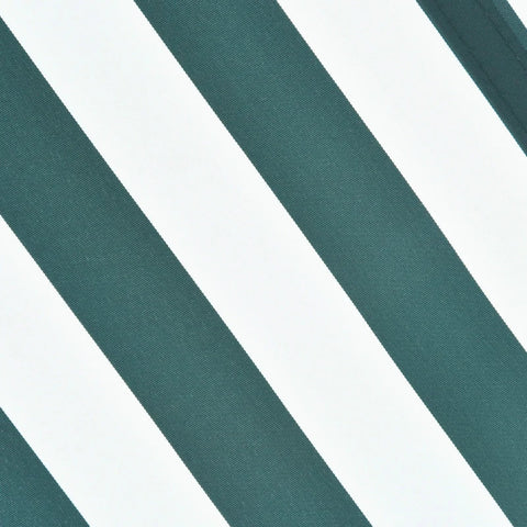 Rootz-Markise – Gelenkarm-Markise – Manuell einziehbare Markise – Sonnenschutz – Balkon – Grün/Weiß – 2,95 x 2,5 m