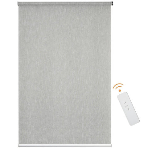 Rootz Roller Blind - Thermal Blind - With Remote Control - USB Interface - Rechargeable Battery - Grey - 120 cm x 7 cm x 180 cm