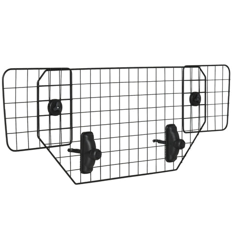 Rootz Dog Guard - Car Universal Trunk Guard - Dog Guard Divider - Adjustable - Metal - Black - (90-120) x 40.5 cm