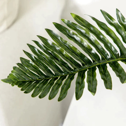 Rootz Kunstplanten - Tropische Kunstpalmplant - Kunstmatige Replica - Groen + Zwart - 50cm