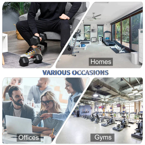 Rootz 2 x 8 KG Hexagonal Dumbbells - Rubberen Dumbbell - Gekartelde handgreep - Sports Hex Weights Sets - Gewichtheffen Oefening - Thuis - Gym - Zwart