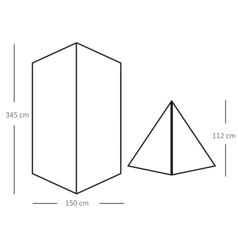 Rootz Campingzelt – Zelt für 2 Personen – Zelt mit Heringen – wetterfestes Zelt – Fiberglas – Polyester – Dunkelgrün – 345 x 150 x 112 cm