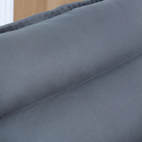 Rootz-Sessel – drehbarer Sitz – verstellbare Rückenlehne – weiche Polsterung – atmungsaktiver Bezug – Stahl/Schaum/Mikrofasertuch – Dunkelgrau – 62 x 62 x 95 cm