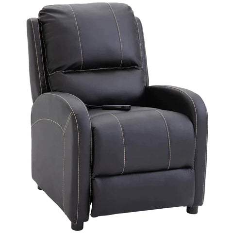 Rootz Massage Chair - TV Chair - Electric Chair - Relaxation Chair - Living Room Chair - 165° Inclination - PU Metal - Black - 70 x 88 x 100 cm