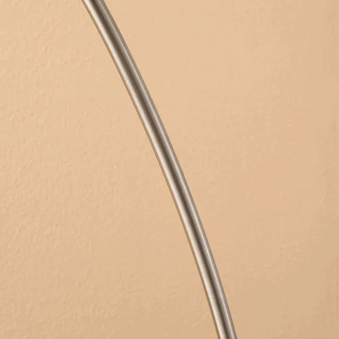 Rootz Arc Lamp - Floor Lamp - Cylindrical Lampshade - Metal Frame - Round Base - Living Room - Bedroom - Study - 90 cm x 38 cm x 183 cm