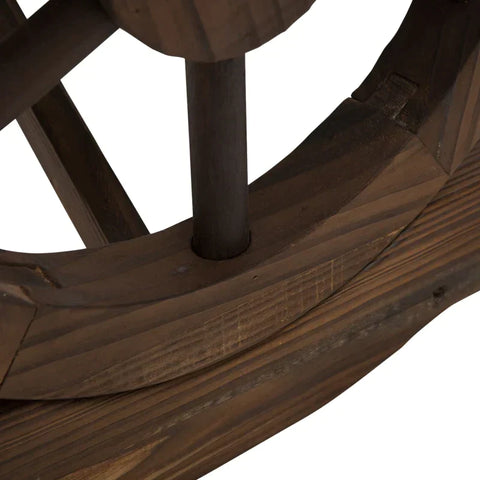 Rootz Garden Bench - Wooden Bench - Rustic Bench - Outdoor - Park Seat - Natural - 98 x 50 x 39.5 cm