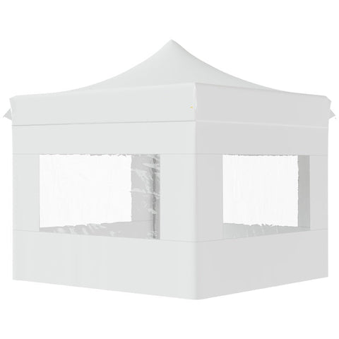 Rootz Gazebo - Garden Tent With Side Walls - Pop-up Tent - Waterproof Garden Gazebo - White - 300 x 300 x 320 cm