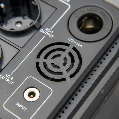 Rootz Portable Power Station - Portable Power Supply - Power Supply - 384wh Lifepo4 Battery - Drie oplaadmodi - Met AC-uitgangen USB/PD/CAR-poorten - LED-scherm - Voor op de camping - Grijs - 26,7L x 17,7W x 15,4H cm