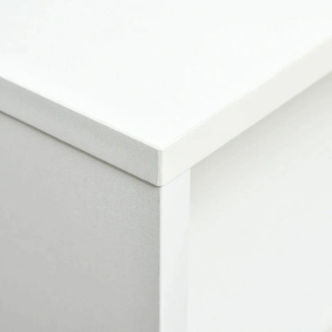 Rootz Salontafel - Nachtkastje - Theetafel - Tafel Met Ladeplanken - Wit/Bruin - 100 x 50 x 42 cm