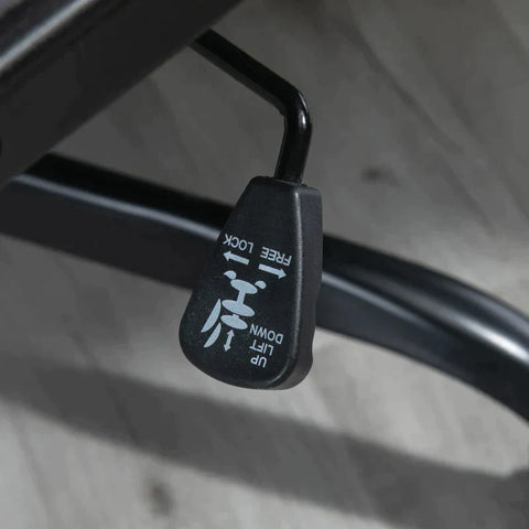 Rootz Bürostuhl – Schreibtischstuhl – höhenverstellbar – Drehstuhl – PVC + Netzbezug – Schwarz – 60 x 64 x 99–107 cm