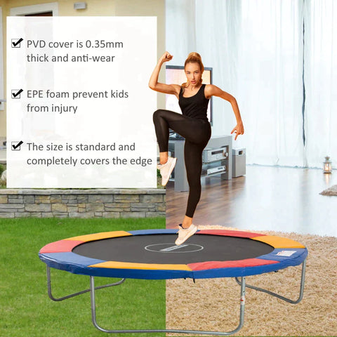 Rootz Trampoline Rim Cover - Rim Cover - Trampoline Edge Cover - Edge Cover - Trampoline - Colorful - Φ305cm