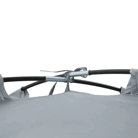 Rootz Tent - 2-3 Person Tent - Camping Tent - Fiberglass Door - With Zipper Mesh Window - Polyester Fabric/Mesh Fabric - Grey - 350L x 220W x 145H cm