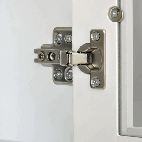 Rootz Bookcase - Modern Bookcase with Doors - Display Storage Cabinet with Adjustable Shelves - Living Room - Study - Office - White - 76 cm x 40 cm x 178.5 cm