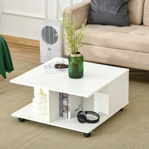 Rootz Coffee Table - Side Table - Bedside Table - 70 cm x 70 cm x 35 cm