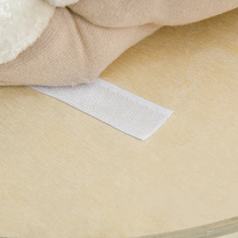 Rootz Scratching Post - Cat Tree - Climbing Tree - With Cat Cave - Sisal Posts - With Play Balls - Natural/Cream - 59.5 x 59.5 x 122 cm