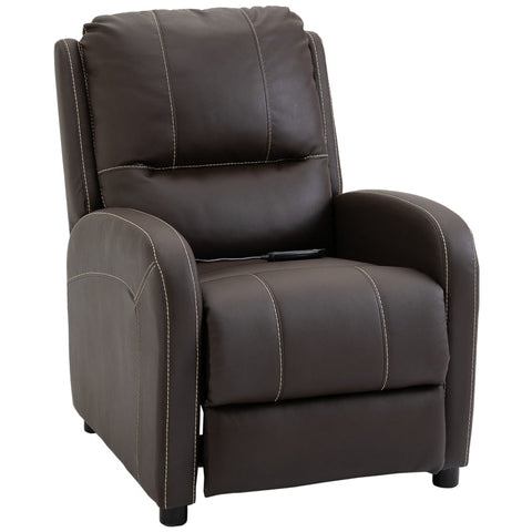 Rootz Massage Chair - TV Chair - Electric Chair - Relaxation Chair - Living Room Chair - 165° Inclination - PU Metal - Dark Brown - 70 x 88 x 100 cm