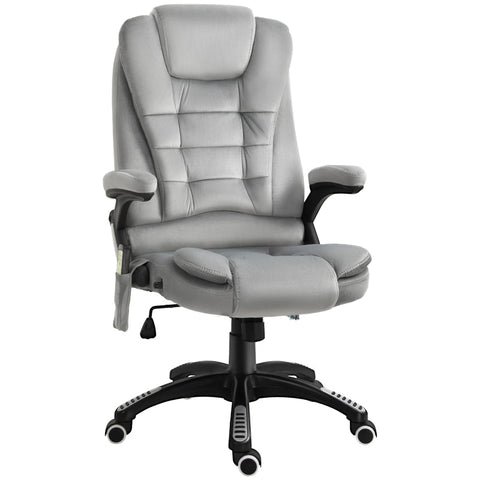 Rootz Office Chair - Massage Chair - Gaming Chair - Executive Chair - Ergonomic Swivel Chair - Height-adjustable - Grey