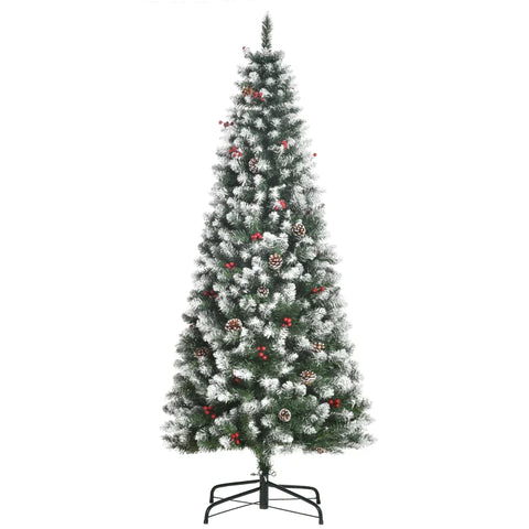 Rootz Kerstboom - 6ft Kunstkerstboom - Kerstboom Met 618 Takpunten - PVC - Metaal - Groen - Ø65 x 180 cm