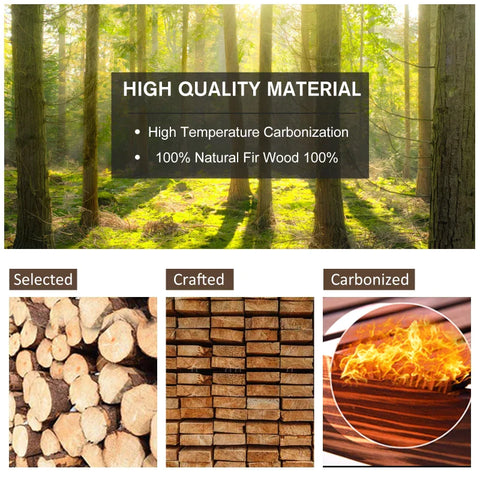 Rootz Rocking Chair - Garden Chair - Rustic Design - Fir Wood - Outdoor - Weather Resistant - 68cm x 88cm x 92cm