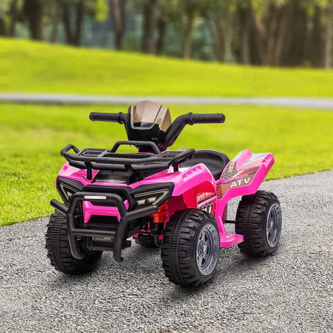 Rootz Children's Electric Vehicle - Electric Motorcycle - Mini Electric Quad - Children's Electric ATV Stroller - LED Front Light - Pink - 70 x 42 x 45 cm